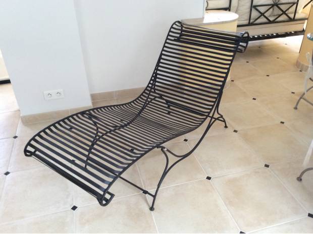 Chaise longue en fer forgé Nice 06300 Meubles pas cher doccasion # Pose Télé En Fer Forgé Chaise longue en fer forgé Nice 06300 Meubles pas cher doccasion # Pose Télé En Fer Forgé