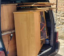 trajet container etc....transport avec camionnette