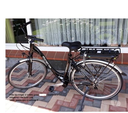 Matériel de sport - Photos Vivastreet A vendre Vélo électrique Minerva Confort voyageur