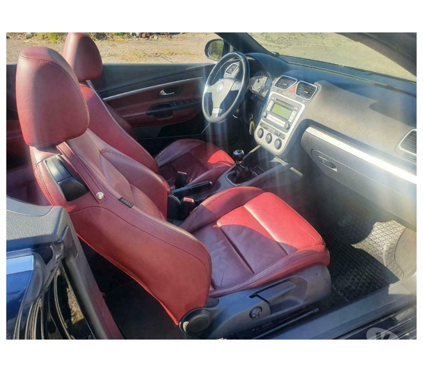 Voiture à vendre Pont-de-Loup - Photos Vivastreet Vw Eos 2.0tdi 140cv cuir rouge, airco digital, jantes alu17