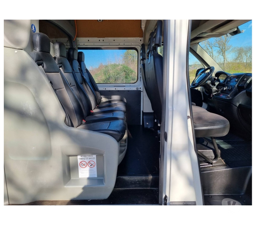 Véhicules commerciaux & utilitaires d'occasion Pont-de-Loup - Photos Vivastreet Peugeot Boxer L3 Double Cabine 7places 2.2hdi 131cv Ac Cruis