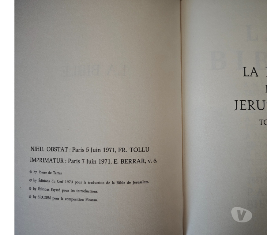 Livres Libramont - Photos Vivastreet Bible de Tartas