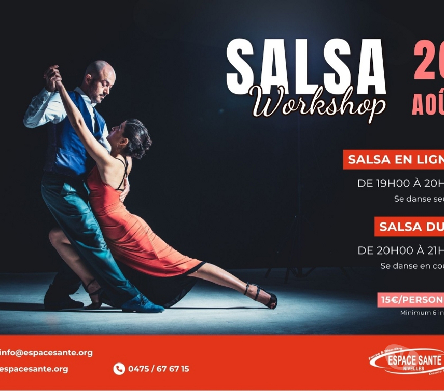 Musique - Théâtre - Danse Nivelles Nivelles-Centrum - Photos Vivastreet Workshop Salsa Solo ou en couple