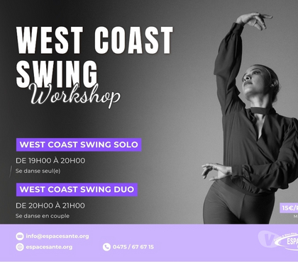 Musique - Théâtre - Danse Nivelles-Centrum Nivelles - Photos Vivastreet Workshop West Coast Swing en solo et en couple