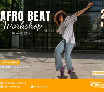 Musique - Théâtre - Danse Nivelles-Centrum Nivelles - Photos Vivastreet Workshop Afro Beat