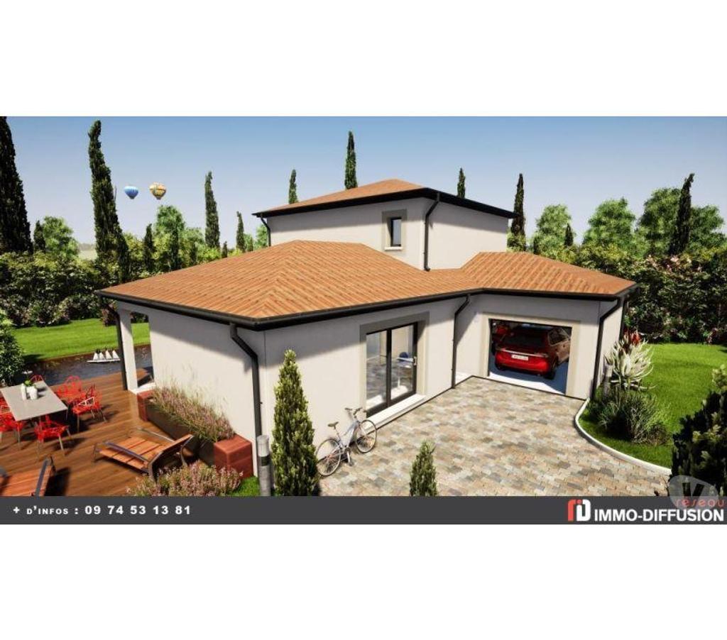 Programme immobilier à Genas : terrain et maison de 461m², maison à étage de 90m² modifiable, conforme RE2020 - Lot n°12 d'un lotissement de 18 maisons -