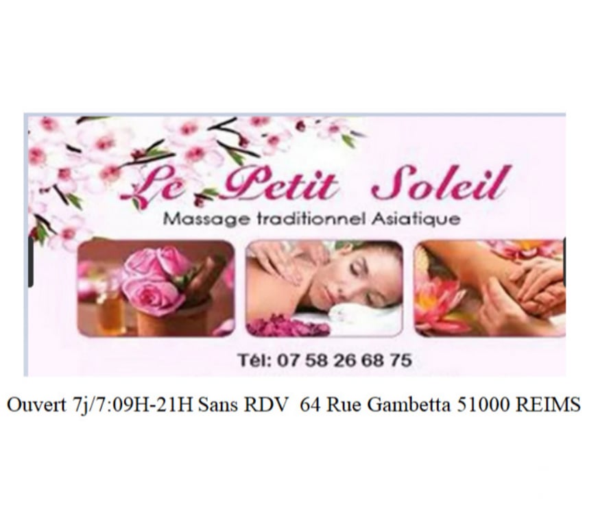 Massages Marne Reims - Photos Vivastreet Salon de Massage Le Petit Soleil