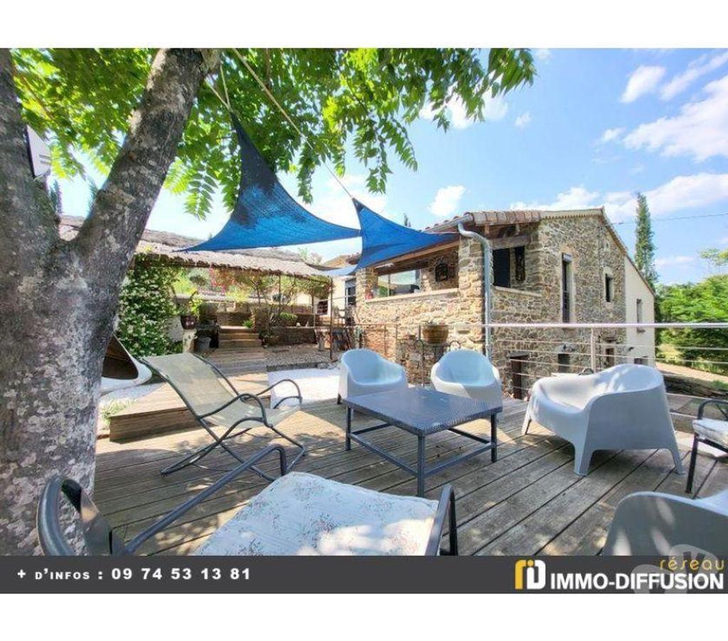 Villa contemporaine de 5 chambres avec piscine et jardin à Les Vans - Réf 1523