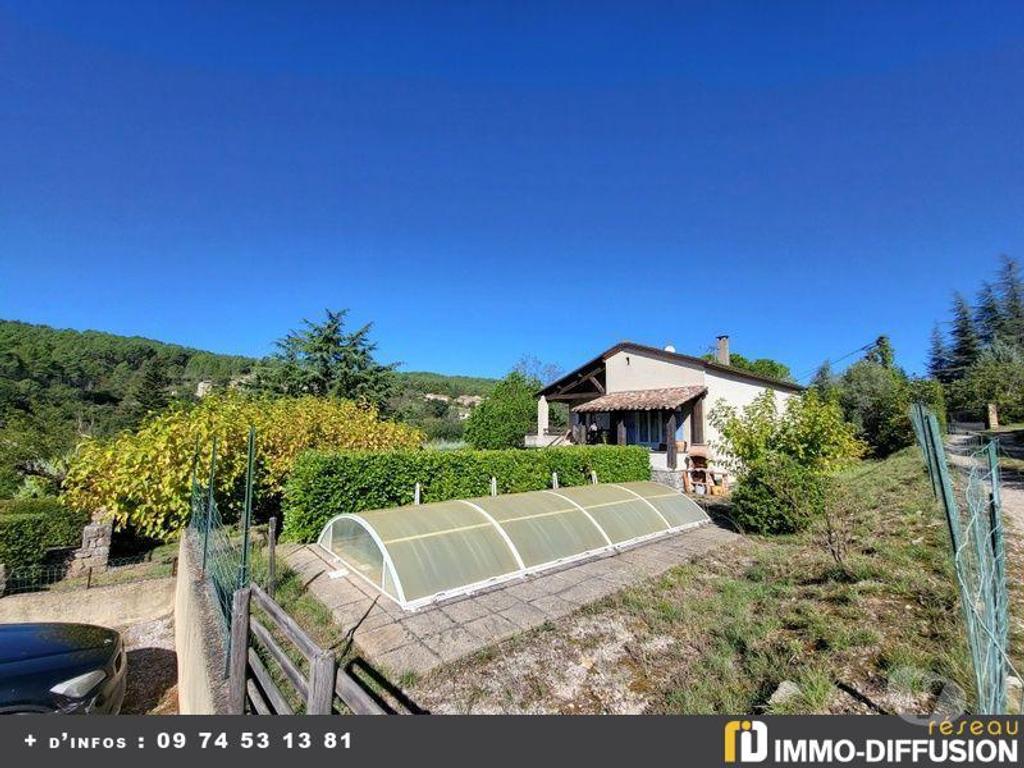Maison de 110m² avec vue imprenable à Les Vans - 3 chambres, piscine et garage - 245000 Euros