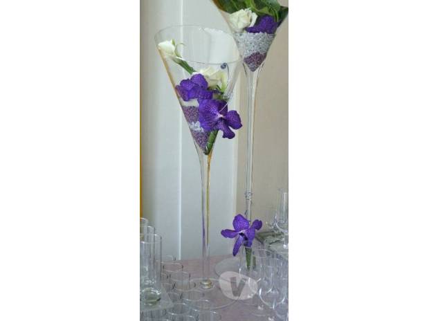A Louer Vases Martini Centres De Table Pour Mariage L Isle
