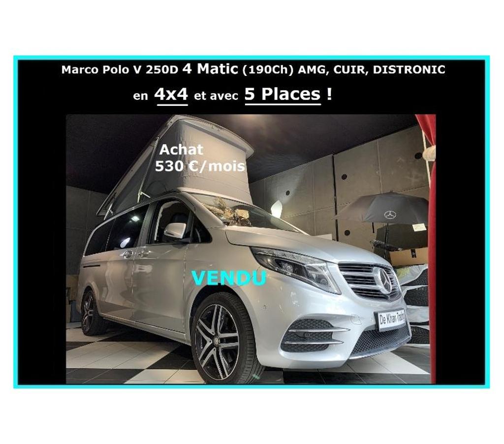 Camping car occasion Loire-Atlantique Nantes - Photos Vivastreet Mercedes Marco Polo 5 Places 4Matic V 250D Westfalia NANTES
