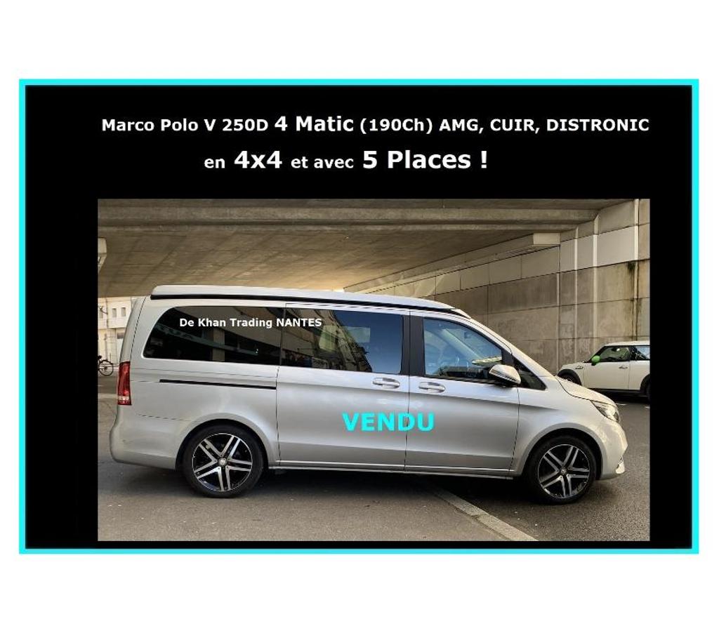 Camping car occasion Loire-Atlantique Nantes - Photos Vivastreet Mercedes Marco Polo 5 Places 4Matic V 250D Westfalia NANTES