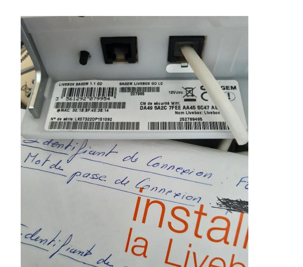 Informatique Yvelines Maurepas - 78310 - Photos Vivastreet Livebox SAGEM 1.1 GD