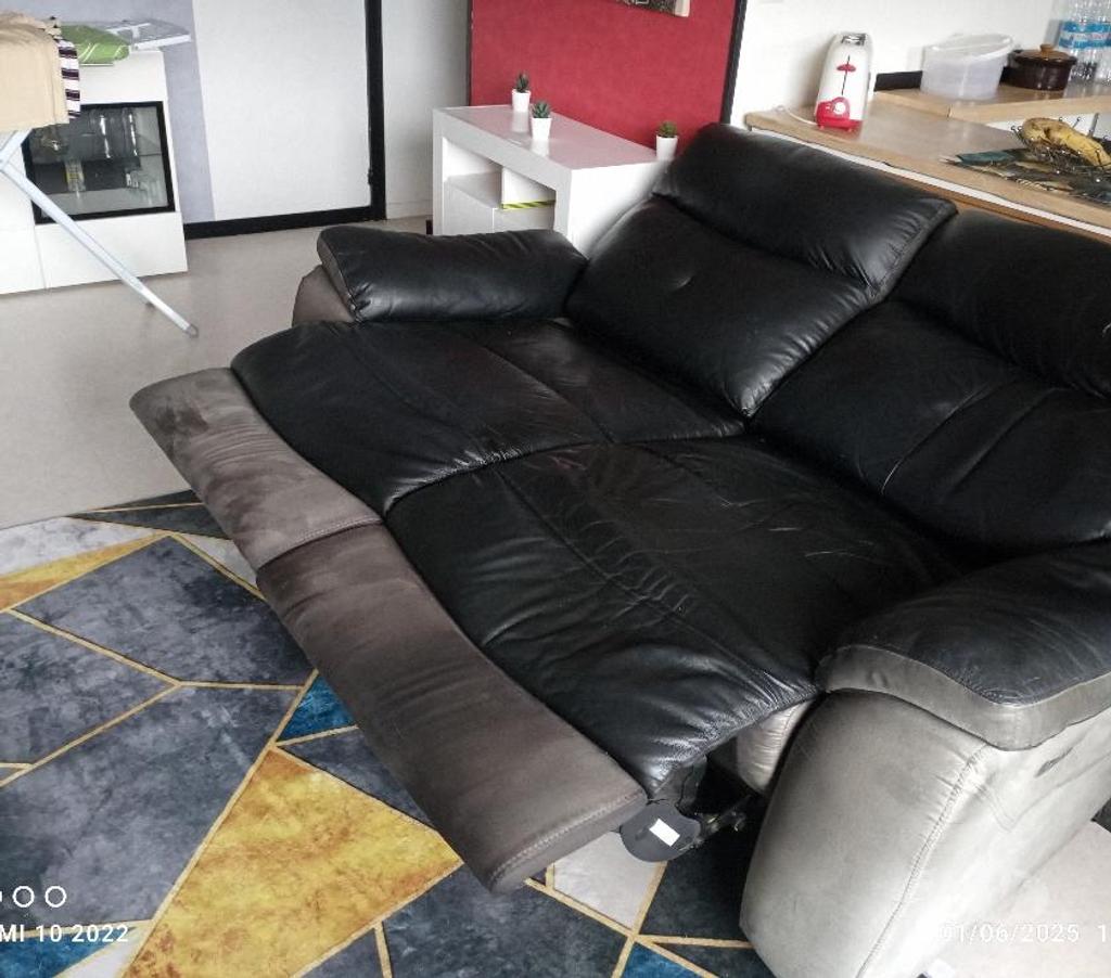 Ameublement & art de la table Ille-et-Vilaine Bruz - 35170 - Photos Vivastreet canape relax cuir noir confortable