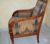 2 fauteuils bergère en merisier massif de France