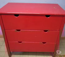Commode avec 3 tiroirs en bois