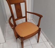 8 chaises de salle à manger en merisier massif de France