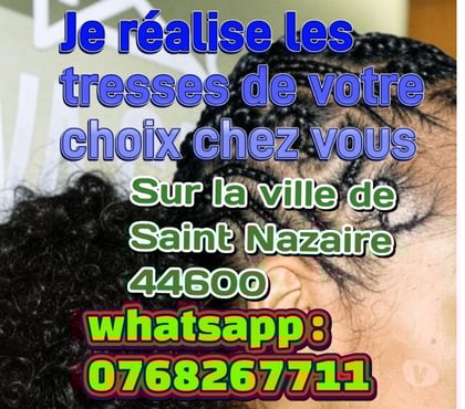 Autres services St Nazaire Loire-Atlantique - Photos Vivastreet TRESSE AFRO à domicile