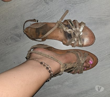 Chaussures Angers Angers - Photos Vivastreet Sandales en cuir dorées