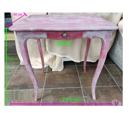Ameublement - art de la table Foncine le Haut Jura - Photos Vivastreet Table décorative rectangulaire bois rose, tiroir central