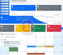 Agenda Calendrier Planning RDV et gestion des activités