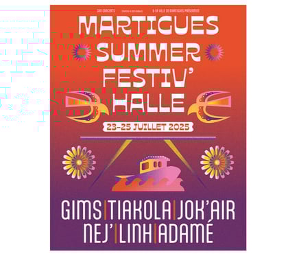 Spectacles Martigues Bouches-du-Rhône - Photos Vivastreet 2 places Martigues Summer Festiv'Halle vendredi 25 juillet