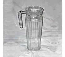 Carafe d'eau, verre épais, transparent