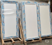 Porte de service PVC blanche - Prête à poser