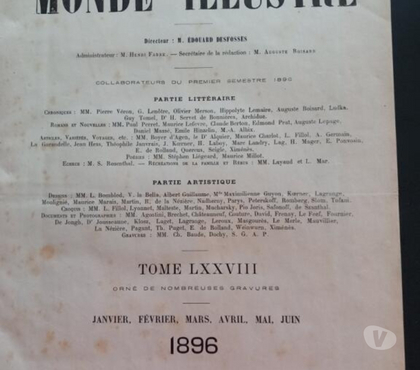 Livres occasion Vierzon Cher - Photos Vivastreet Le monde illustré de 1896
