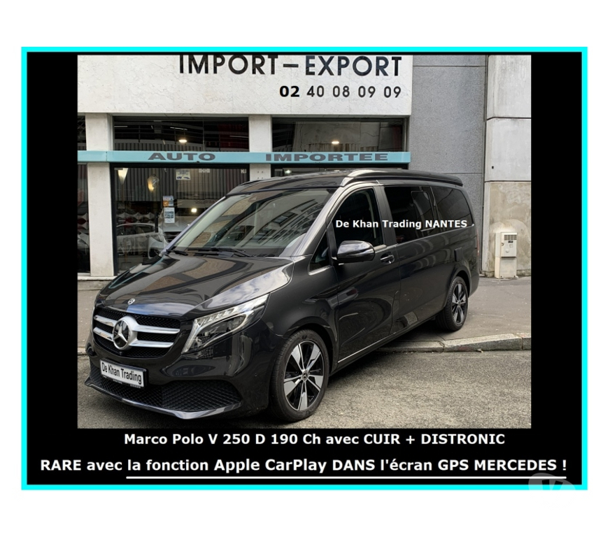 Voiture d'occasion Loire-Atlantique Nantes - Photos Vivastreet Mercedes Marco Polo V 250D Apple CarPlay Westfalia NANTES