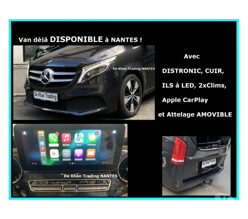 Voiture d'occasion Loire-Atlantique Nantes - Photos Vivastreet Mercedes Marco Polo V 250D Apple CarPlay Westfalia NANTES