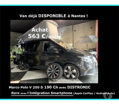 Achat voiture Nantes Nantes - Photos Vivastreet Mercedes Marco Polo V 250D Apple CarPlay Westfalia NANTES