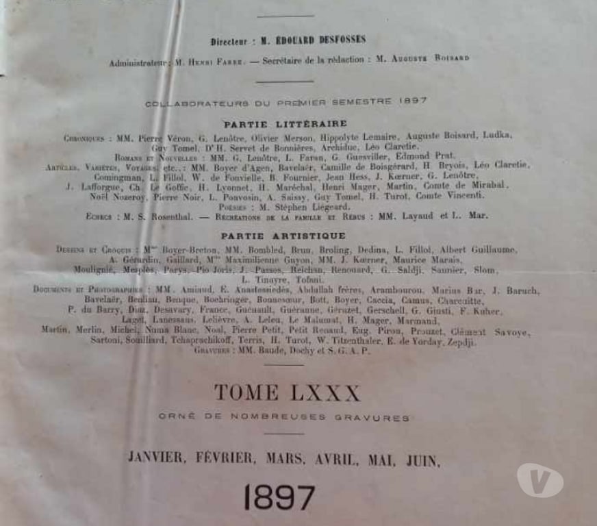 Livres occasion Cher Vierzon - 18100 - Photos Vivastreet Le monde illustré de 1897
