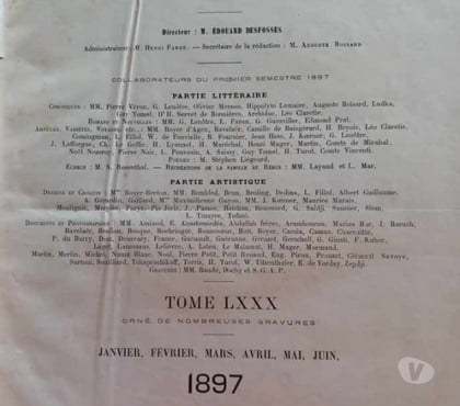 Livres occasion Vierzon Cher - Photos Vivastreet Le monde illustré de 1897