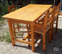 Table de cuisine en pin massif