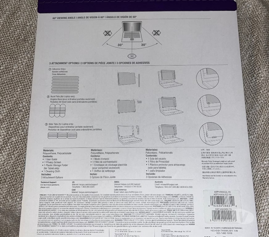 Informatique Hauts-de-Seine Asnieres sur Seine - 92600 - Photos Vivastreet Filtre de confidentialité Targus 14” – écran anti-esp