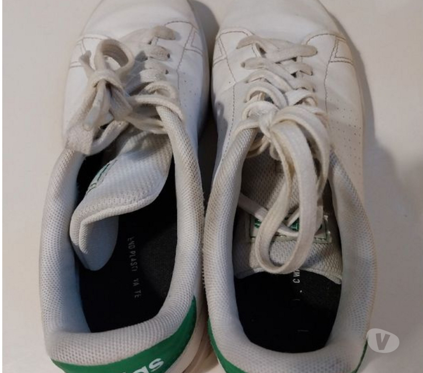 Chaussures Ille-et-Vilaine Mezieres sur Couesnon - 35140 - Photos Vivastreet Baskets Adidas blanc et vert taille 37 1 3