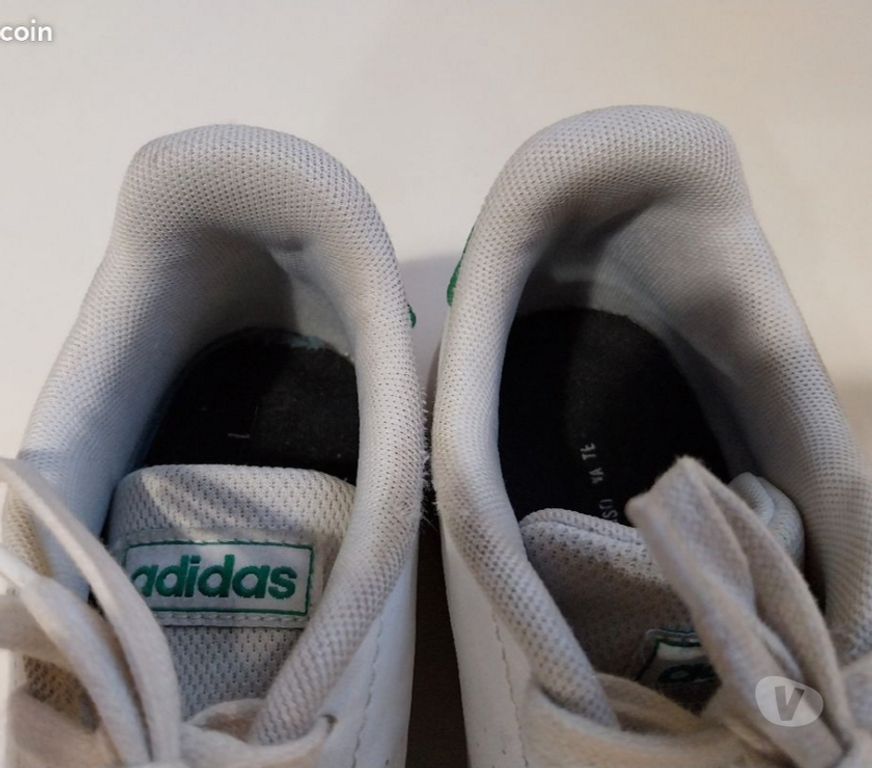 Chaussures Ille-et-Vilaine Mezieres sur Couesnon - 35140 - Photos Vivastreet Baskets Adidas blanc et vert taille 37 1 3