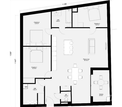 Achat appartement Besancon Doubs - Photos Vivastreet St Ferjeux - Appt 2ème et dernier étage avec terrasse