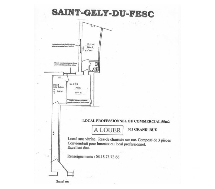 bureaux locaux Hérault St Gely du Fesc - 34980 - Photos Vivastreet LOCAL PROFESSIONNEL pour bureau ou cabinet Libre 1er OCTOBRE