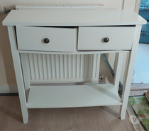 Meuble blanc avec 2 tiroirs