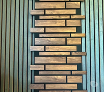 Panneau mural décoratif - parement bois