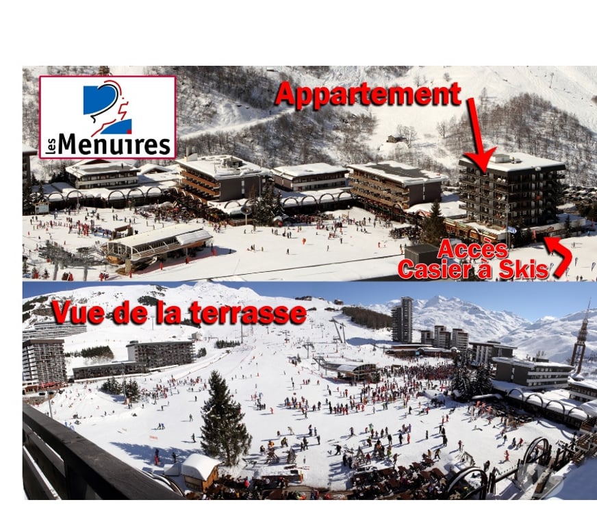location saisonniere Savoie St Martin de Belleville - Photos Vivastreet Les MENUIRES la Croisette 6 pers.hiver 2026 dates ci dessous