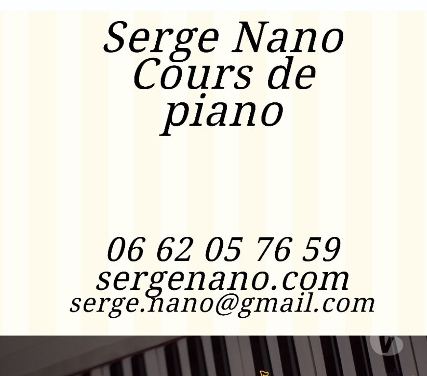 Musique - Théâtre - Danse Alpes-Maritimes St Laurent du Var - 06700 - Photos Vivastreet Cours de piano pour tous publics (avec réduction d'impôts)