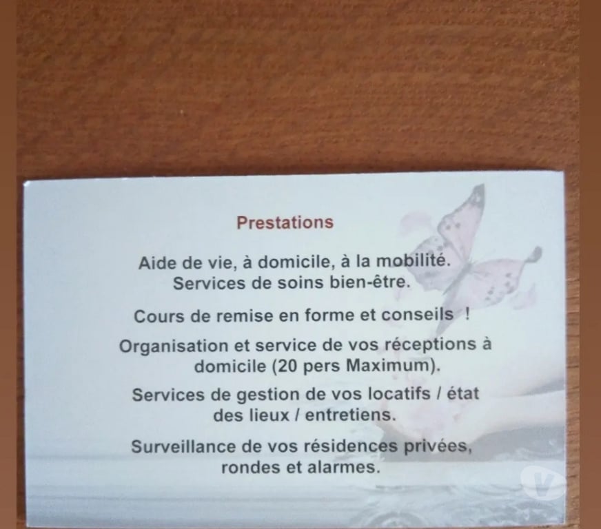 Aides à domicile Vendée Beauvoir sur Mer - 85230 - Photos Vivastreet Aide à domicile pour seniors