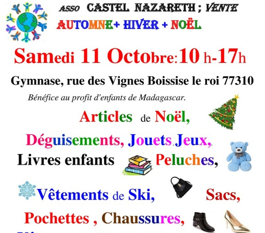 Vides greniers - Brocantes Seine-et-Marne Boissise le Roi - 77310 - Photos Vivastreet Vente de charité Automne, Hiver et Noël