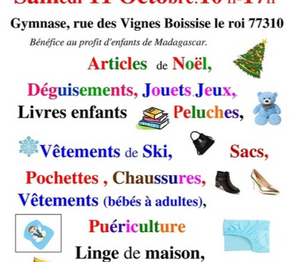 Vides greniers & brocantes Boissise le Roi Seine-et-Marne - Photos Vivastreet Vente de charité Automne, Hiver et Noël