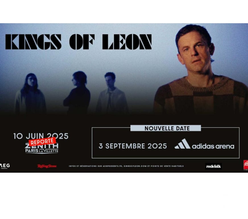 Spectacles Paris Paris 18ème ardt - 75018 - Photos Vivastreet 2 places KINGS OF LEON mercredi 3 septembre à Paris