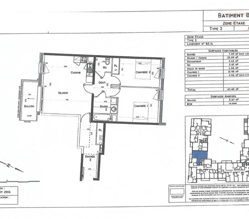 Location appartement Maine-et-Loire Angers - Photos Vivastreet A loué appt T3 de 2017, avec box, non meublé 960.00
