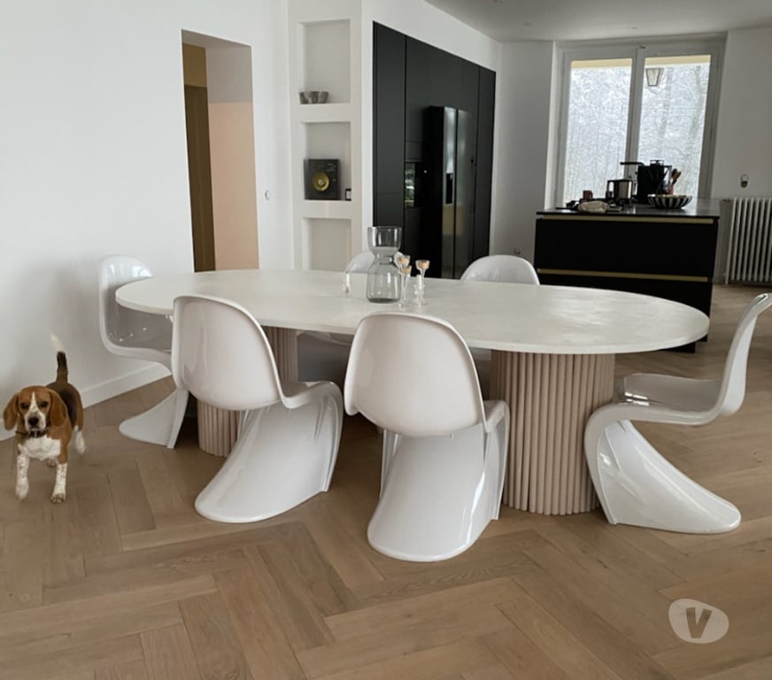 Ameublement & art de la table Ain Bellignat - 01100 - Photos Vivastreet Chaise design Panton chair brillante blanc noir ABS